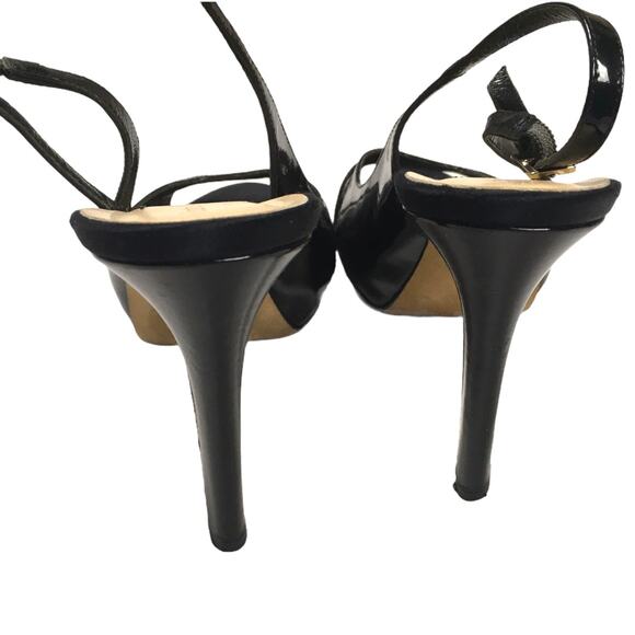 Kate Spade Heels Slingback Black Open Toe Stiletto Women's 9 High Heel Shoe - Picture 11 of 15